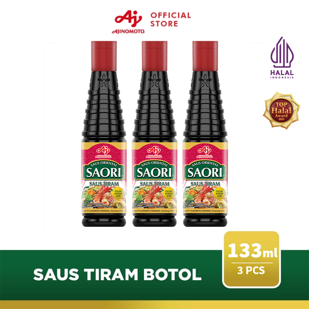 SAORI® Saus Tiram Oriental Oyster Botol 133ml (3 pcs)