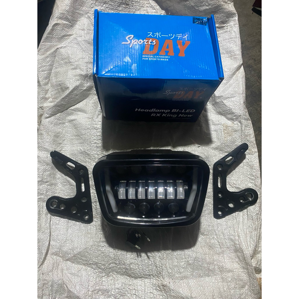 Lampu depan daymaker led biled variasi rx king set kupingan original