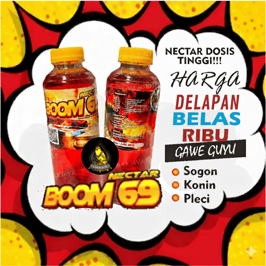 SEDIA BOOM69 BOOM NEKTAR MERAH SUKA-SUKA SUKA SUKA NECTAR NEKTAR PAKAN BURUNG SOGON KONIN KOLIBRI