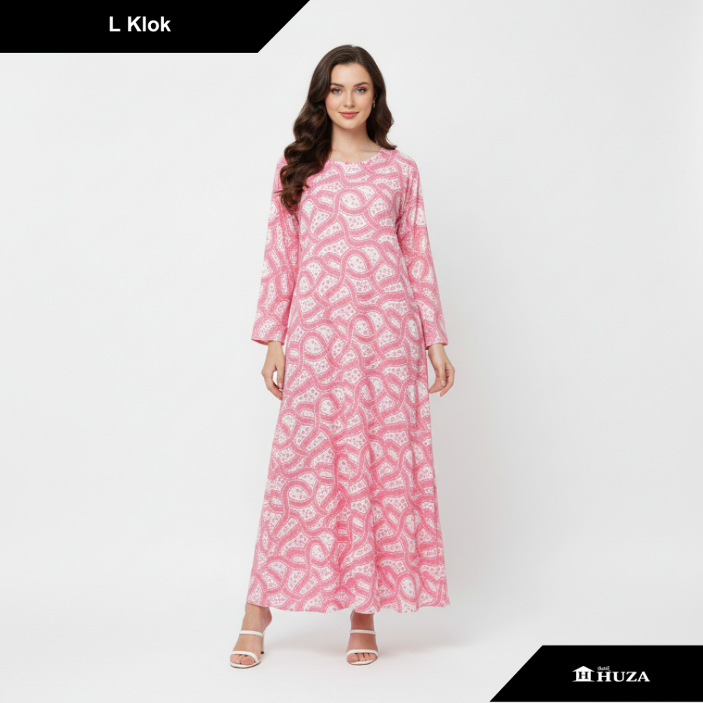Batik Huza Daster Panjang Daster Panjang Jumbo  Daster LD 122cm Longdress Klok