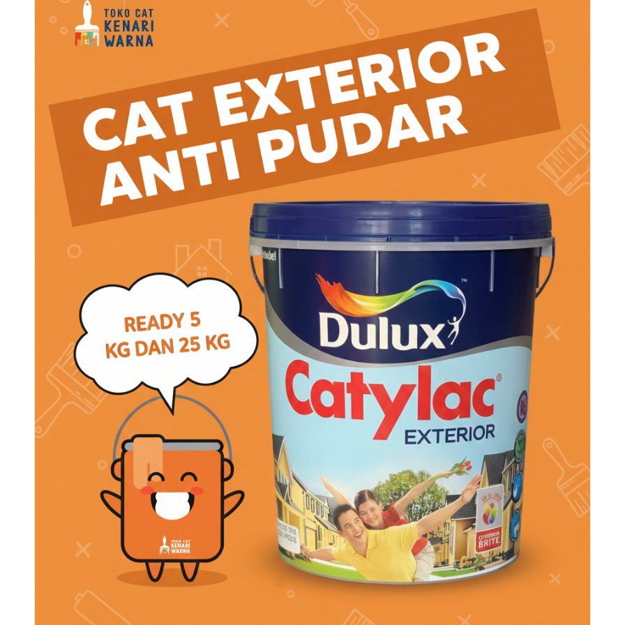 CAT DULUX CATYLAC EXTERIOR (TINGTING) - CAT TEMBOK EXTERIOR 5 KG