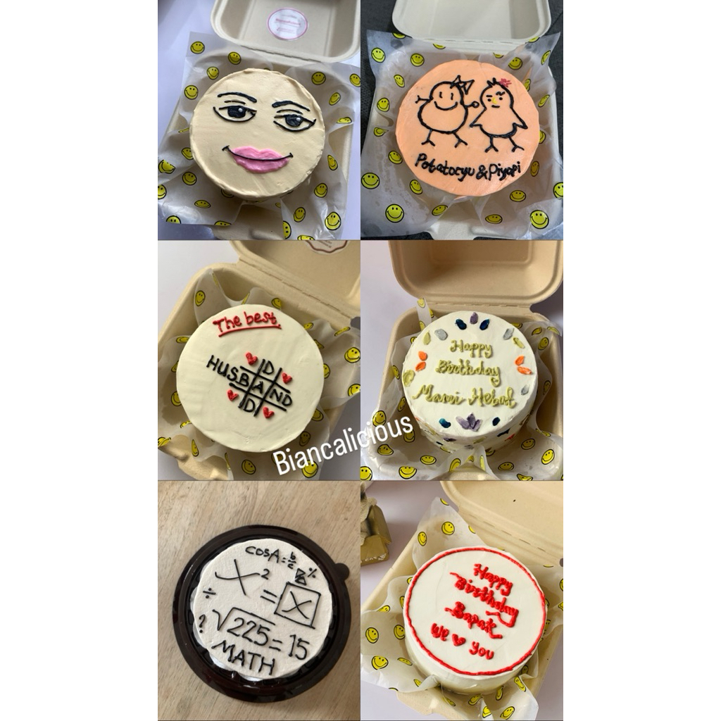 Bento Cake | Korean Cake |Mini Cake | Custom Bandung