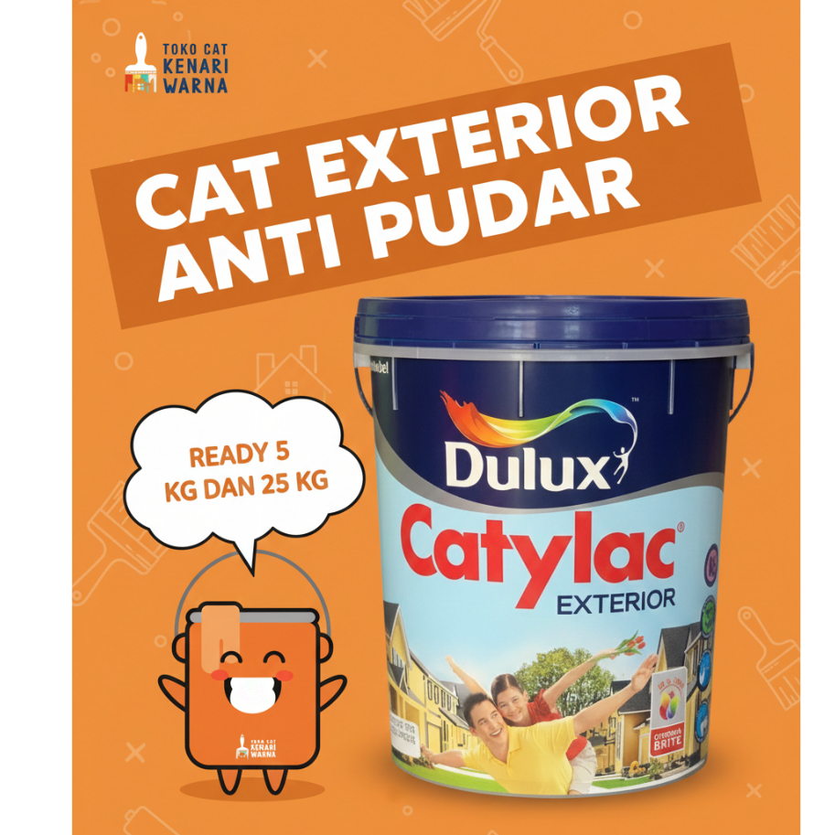 CAT DULUX CATYLAC EXTERIOR 25 KG - PUTIH