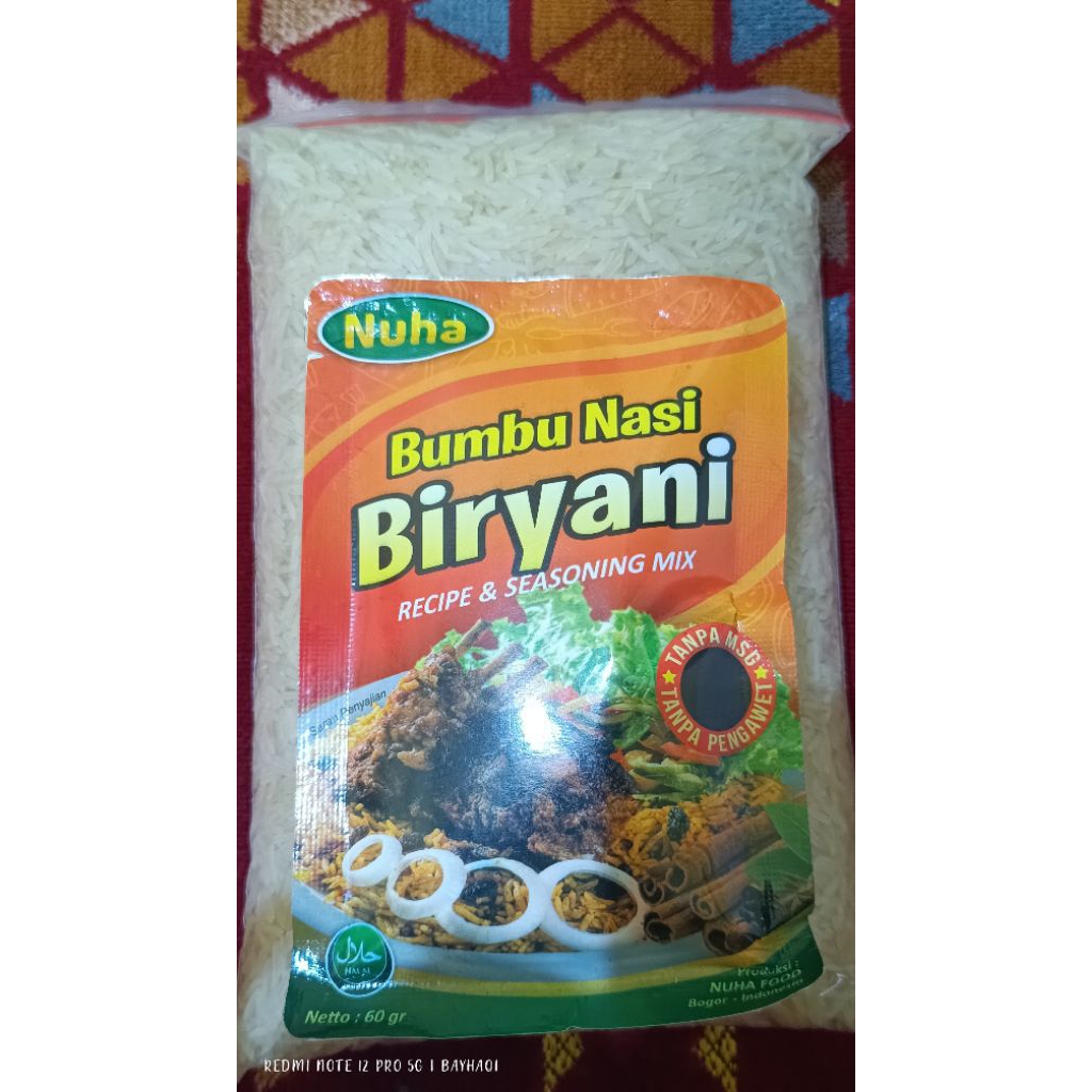 Beras Basmati 1kg premium & Bumbu instan