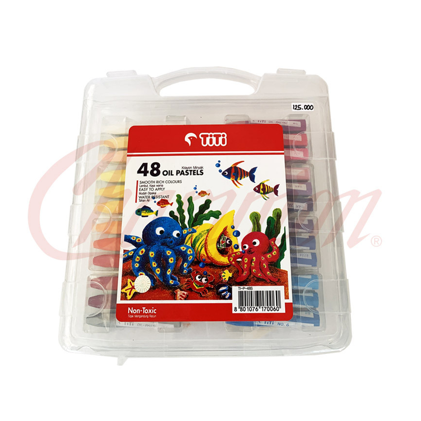Crayon Joyko Titi isi 24/36/48 Warna Krayon oil pastel Kerayon Mewarnai Lengkap Champion Campus