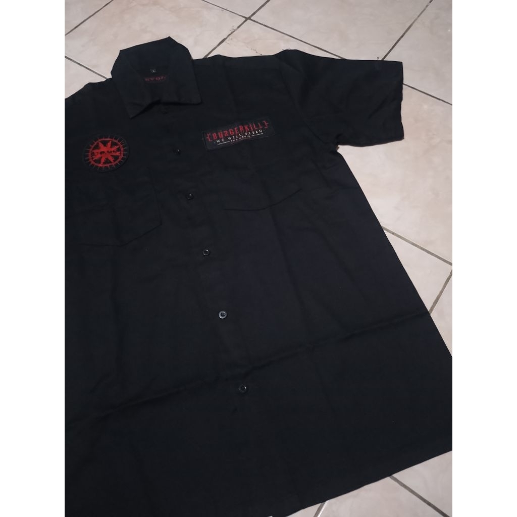 workshirt kemeja burgerkill revolt 2012 rare
