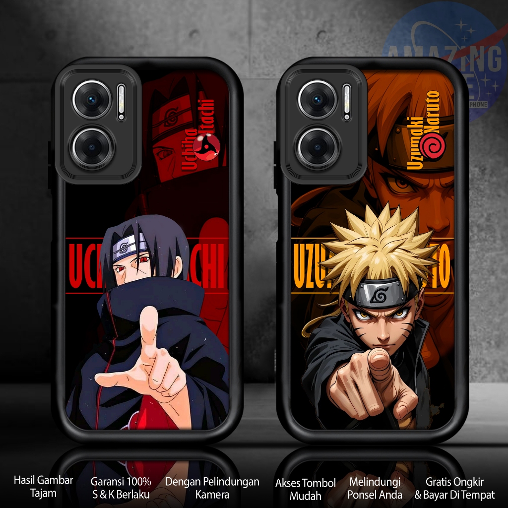 Case Premium Compatible For REDMI 10 5G Motif [ NARUTO3 ] Cover Handhphone Casing Softcase Glossy An