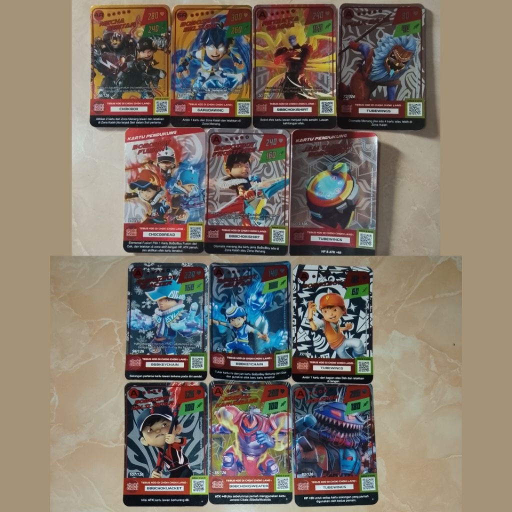 Choki Choki BoBoiBoy Monsta Galaxy Card Foil Holo Hologram Gold Emas | AR SR | Hadiah Coklat Koleksi