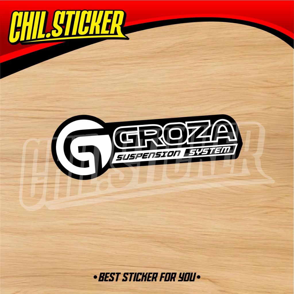 STIKER GROZA SUSPENSION SYSTEM sticker groza shock viral