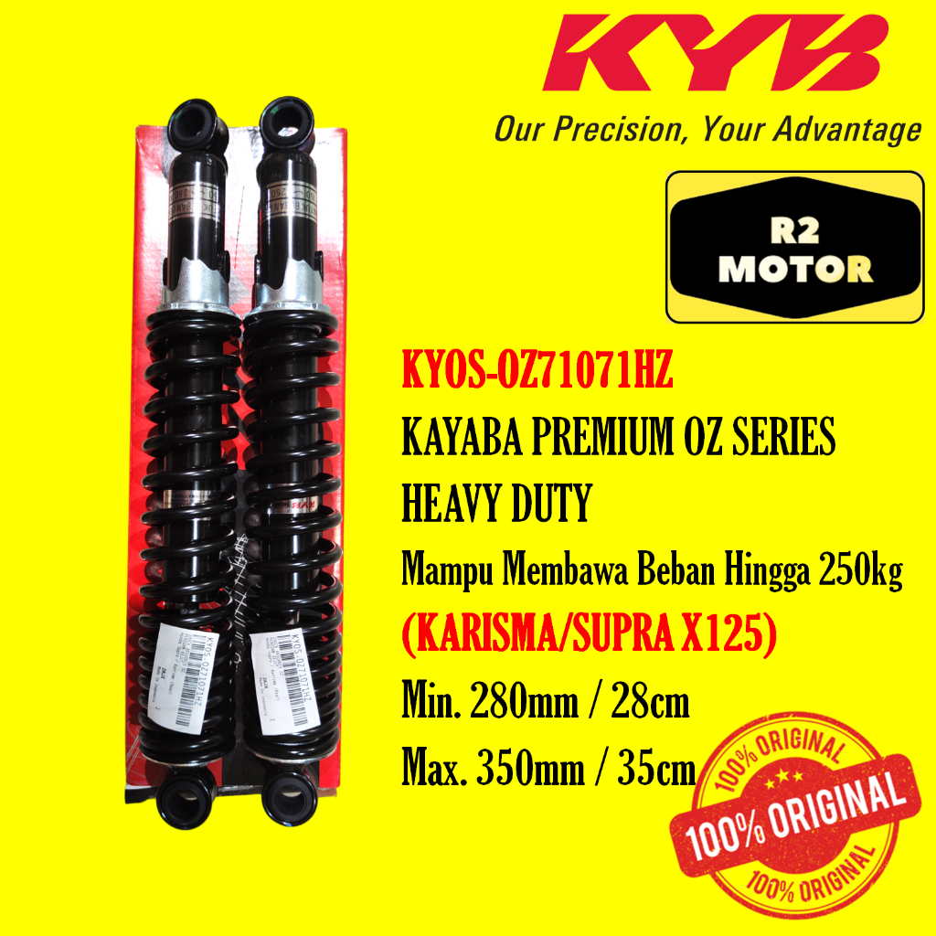 Terbaru Kyb Shock Skok Belakang Heavy Duty Kyos-Oz71071Hz Karisma Kirana Supra X 125 Fit New