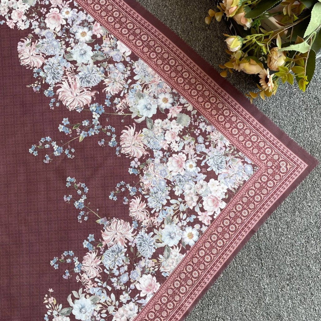 Hijab Motif 101-150 Segi Empat Voal Premium Laser Cut Free Pouch by Lfika Hijab