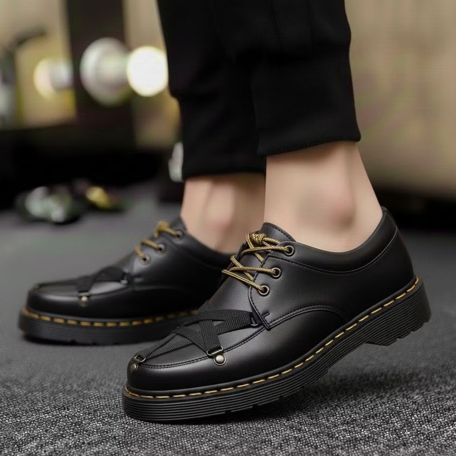 NYKRMN - Sepatu Low Boots Docmart Skena Pria Variasi Bintang