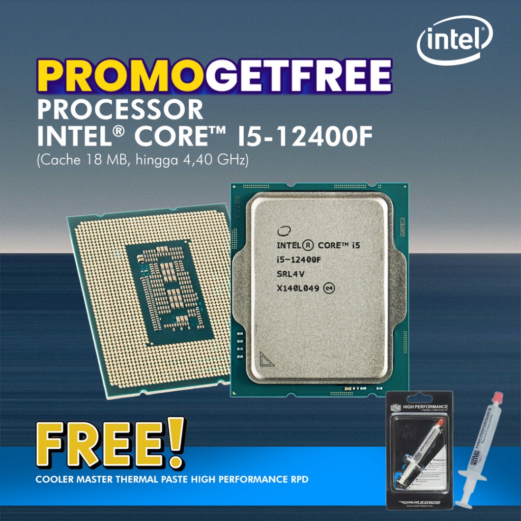 INTEL PROCESSOR I5 12400F LGA1700 TRAY