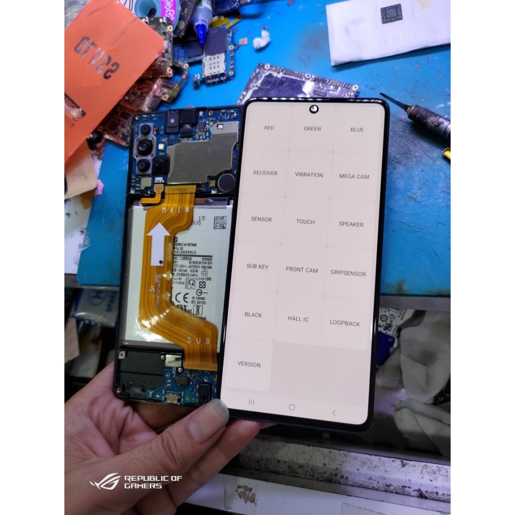 lcd samsung a51 original copotan