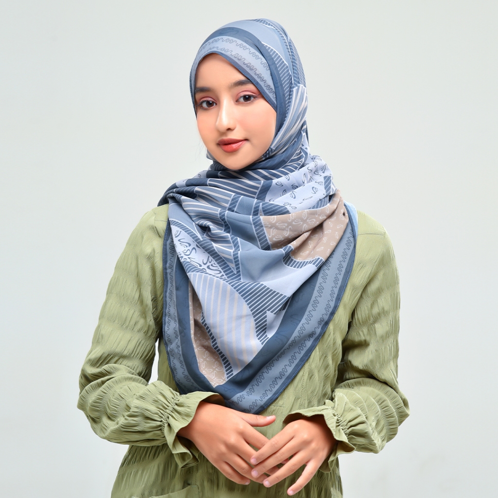 Rabbani - Kerudung Segi Empat Motif Zahira Malyska