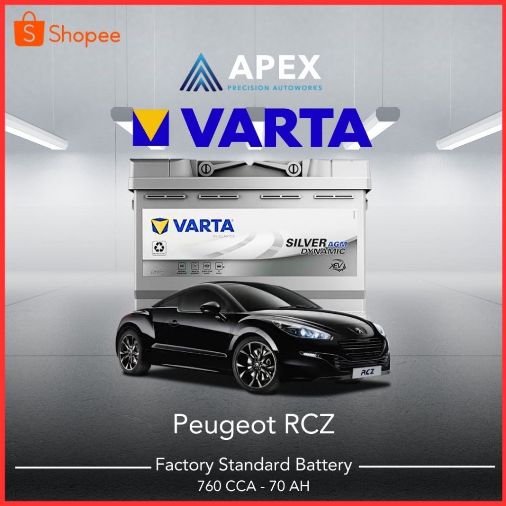 Aki VARTA SILVER DYNAMIC AGM PEUGEOT RCZ