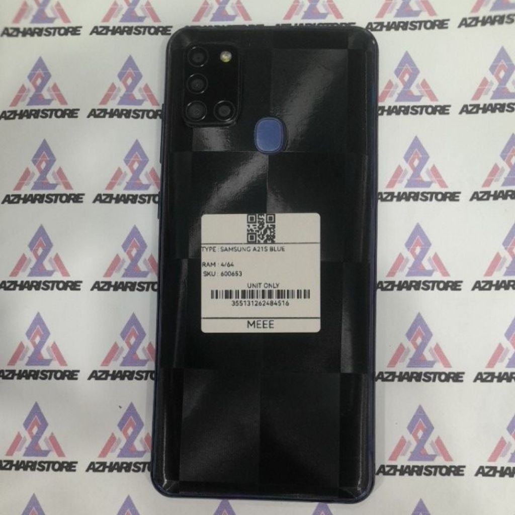 HANDPHONE SECOND SAMSUNG A21S BLUE ORIGINAL RAM 4/64 ORIGINAL
