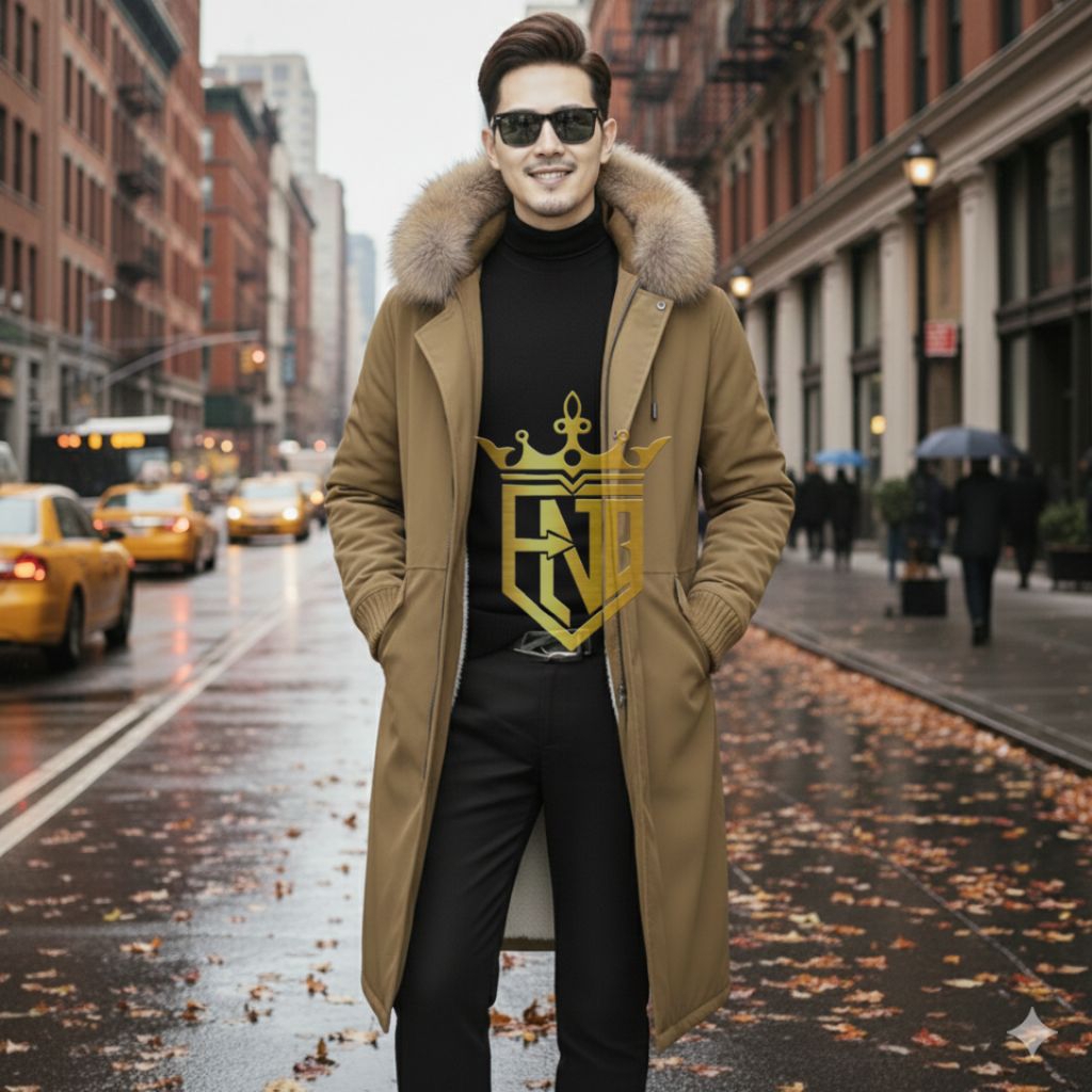 Jaket Pria Panjang / Jaket Jubah Pria Premium Musim Dingin Hangat & Stylish / Jubah Pria Korean Styl