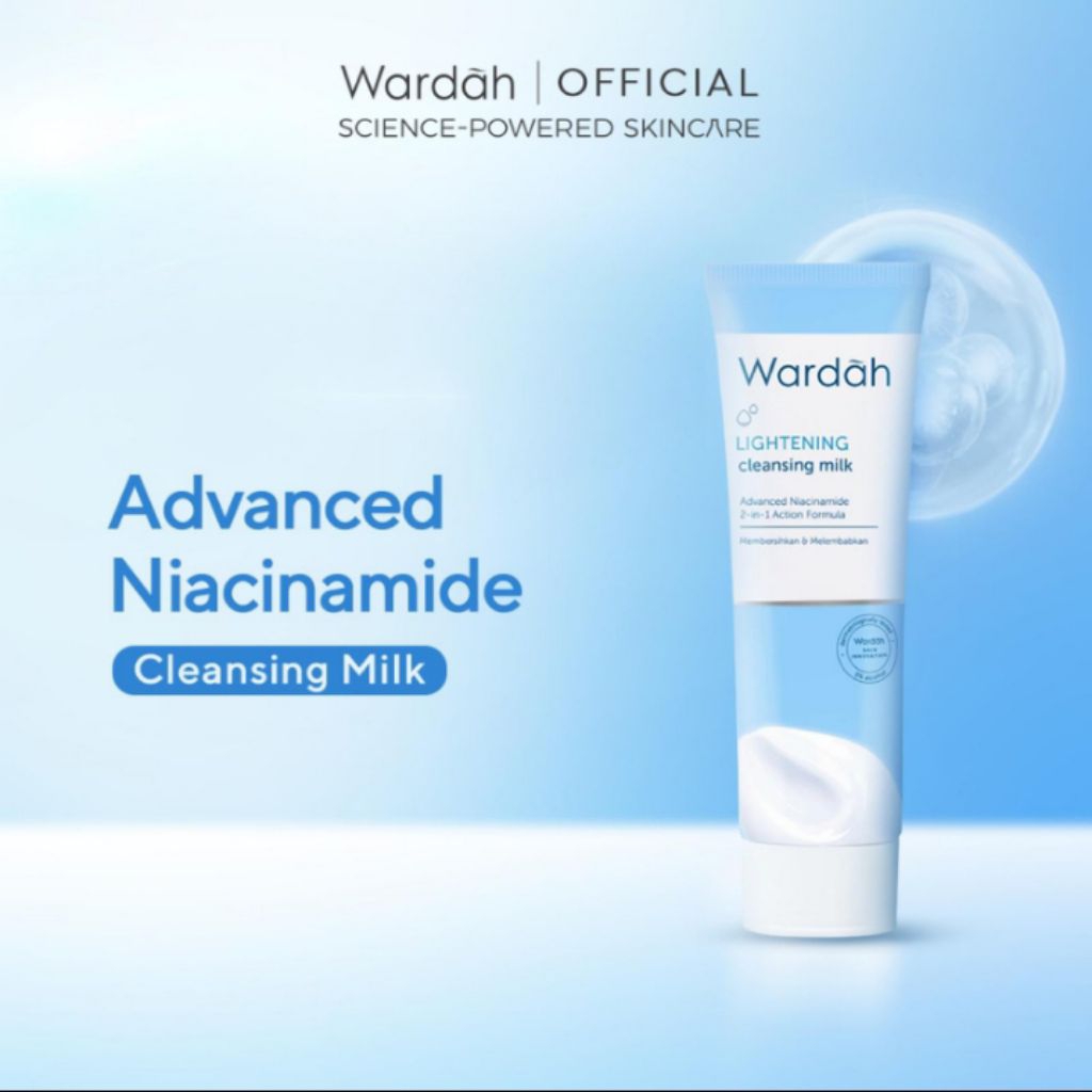 Wardah Lightening Cleansing Milk | Pembersih Wajah | Susu Pembersih | Double cleansing