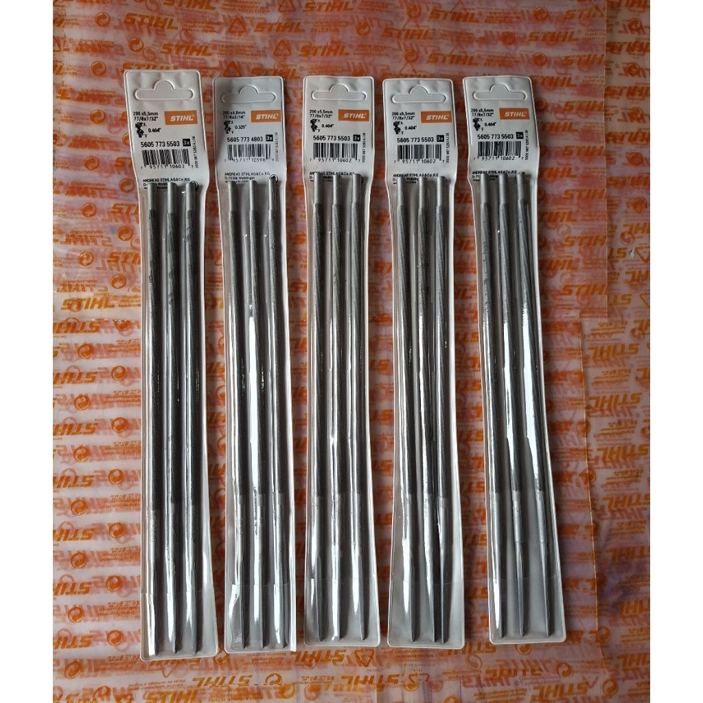 Kikir bulat STIHL 5.5 mm x 200 mm Original,kikir bulat Stihl 5.5 mm x 200 mm untuk Rantai Senso Besa