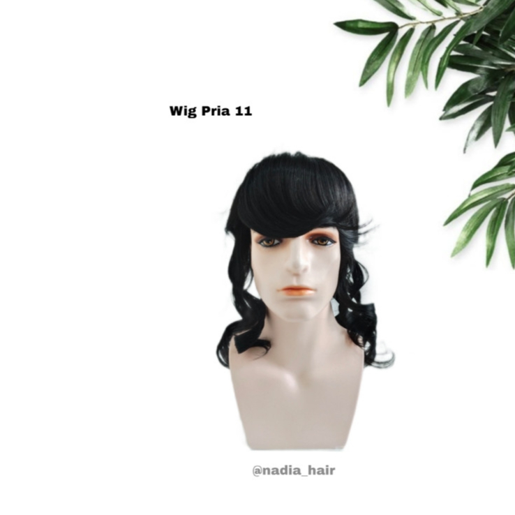 Wig Pria/Wig Pria Curly/Wig Pria 11/Wig Pria Panjang/Wig Pria Panjang Curly