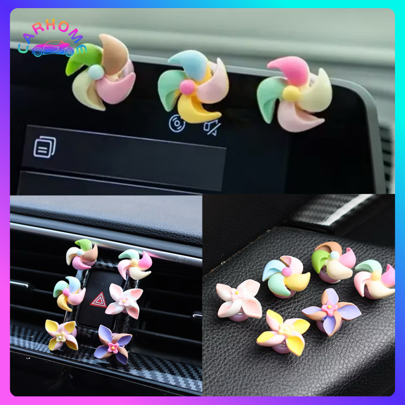 CARHOME 6PCS Kincir Angin Mobil Listrik/Kincir Angin Sepeda Motor/Kincir Angin Baru/Kincir Angin Gyr