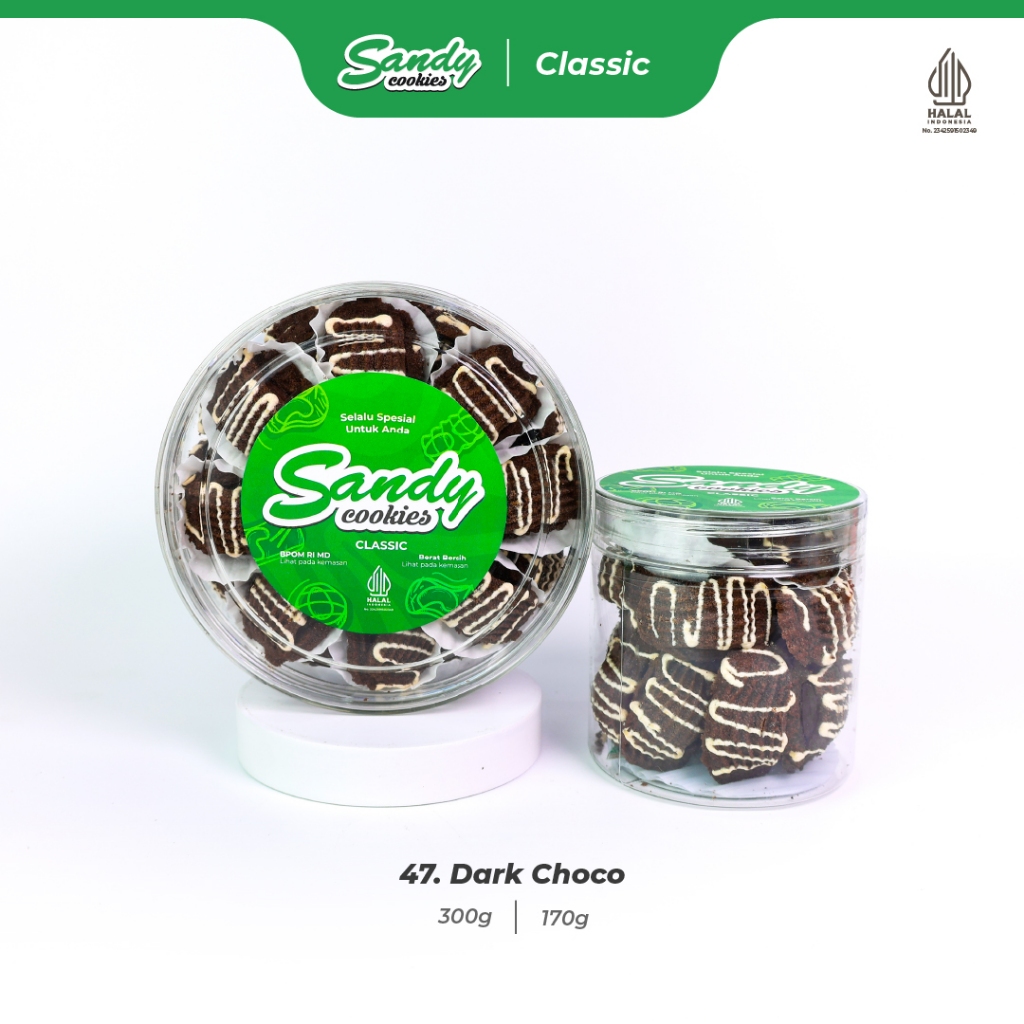 47. Dark Choco - Kue Kering Sandy Cookies Classic