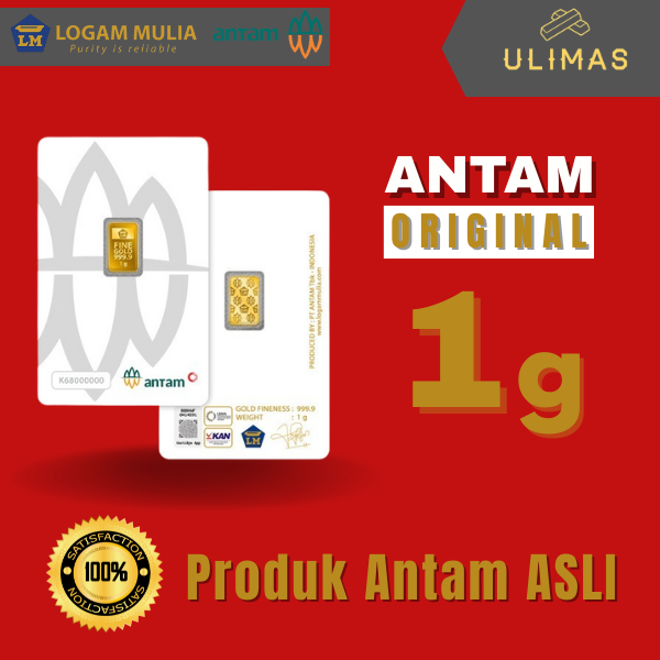 ANTAM LOGAM MULIA 1 GRAM / EMAS BATANGAN