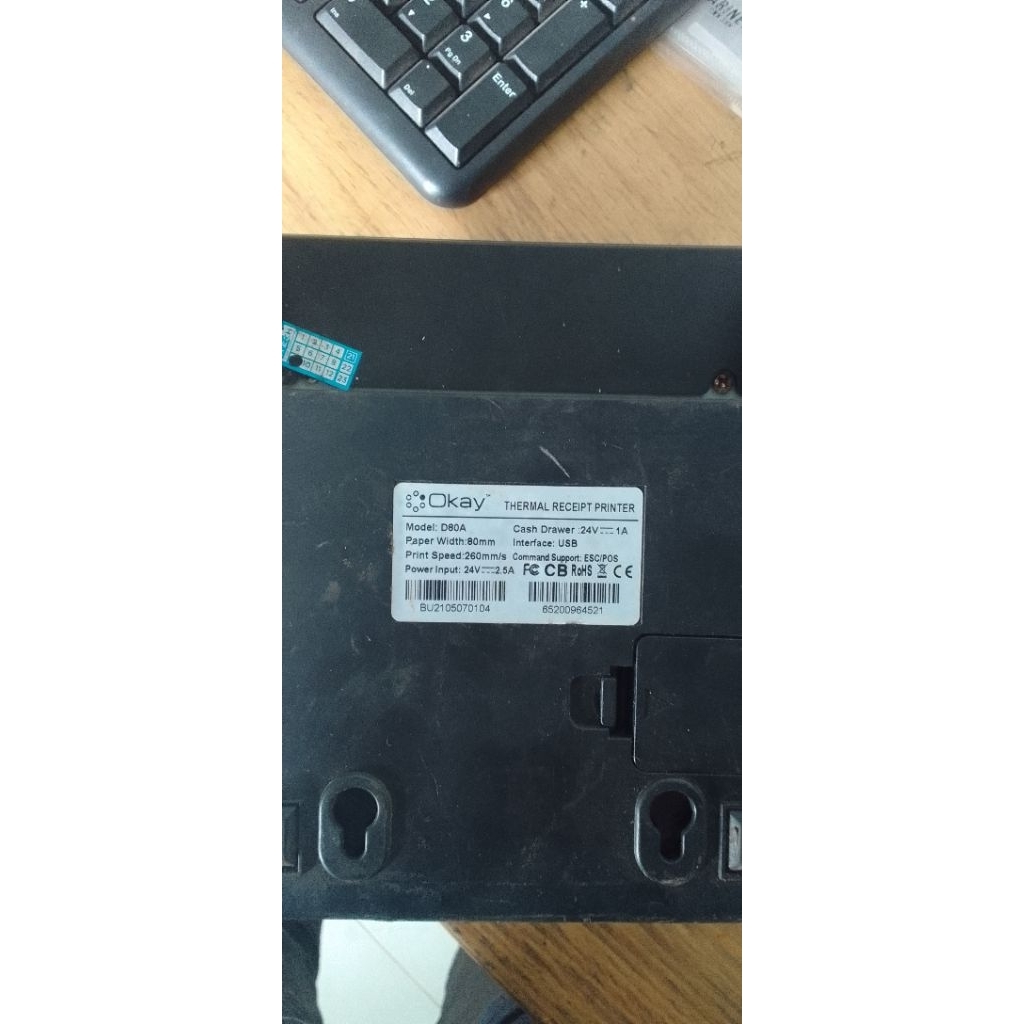 PRINTER THERMAL OKAY TYPE D80A