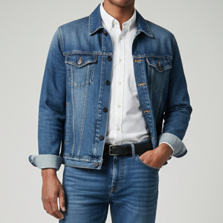 JB Boss Jaket Denim Pria Work Jacket