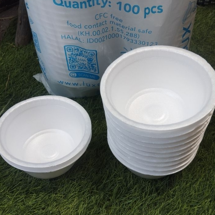 Mangkok Sterofoam 1 Bal – Cup Bakso / Soto / Mie – Kuat & Aman. dikirim langsung dari pasar anyar bo