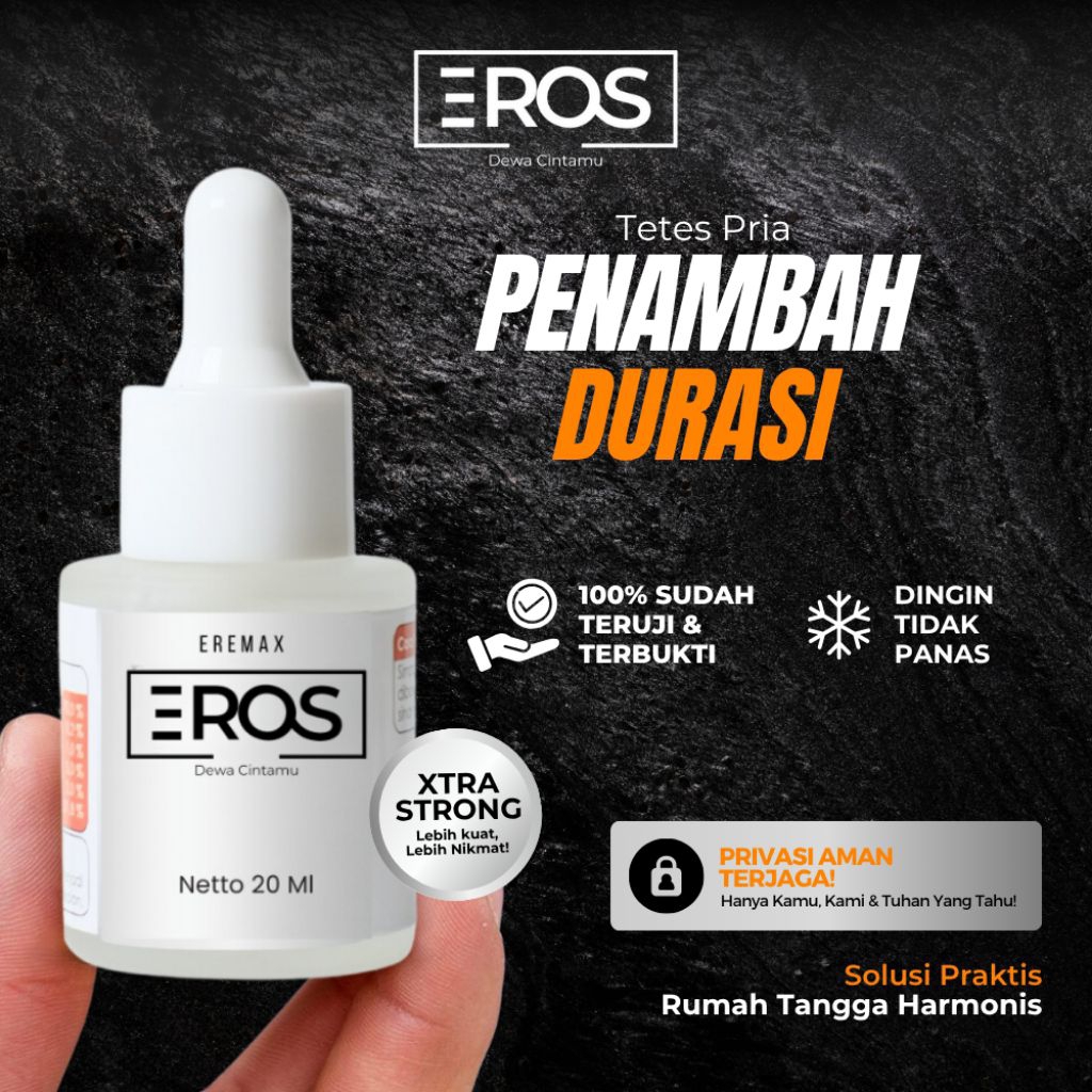 EROS Tetes Pria Perkasa Original Serum Oles Stamina Original Pria Bertenaga