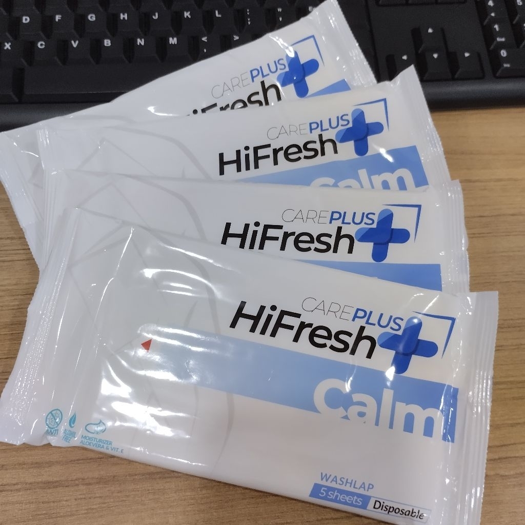 Careplus Hifresh Washlap Disposable Antiseptik Isi 5 Lembar