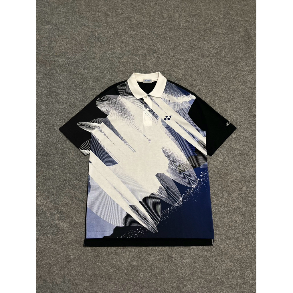 Vintage All Over Print Yonex Polo Shirt Badminton Tenis Padel