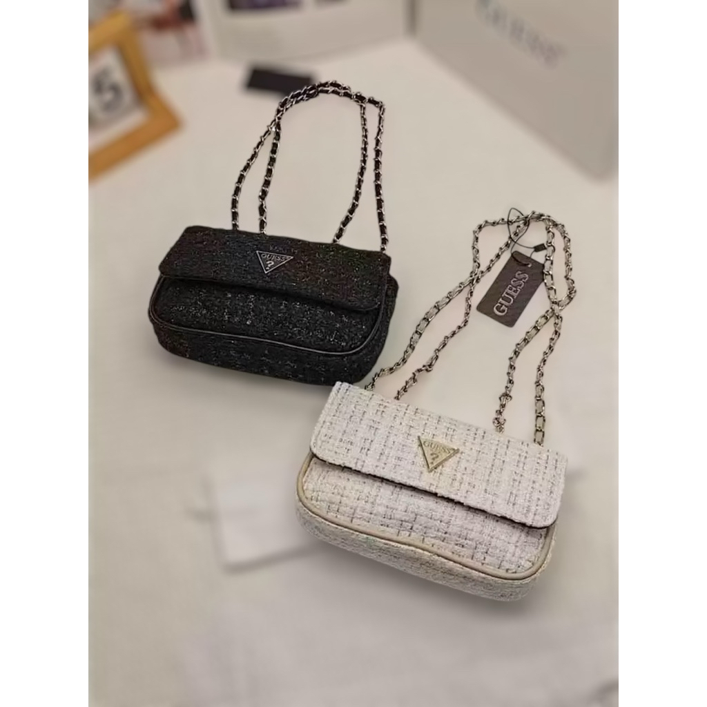 Guess Cessily Tweed-Slingbag Rajut
