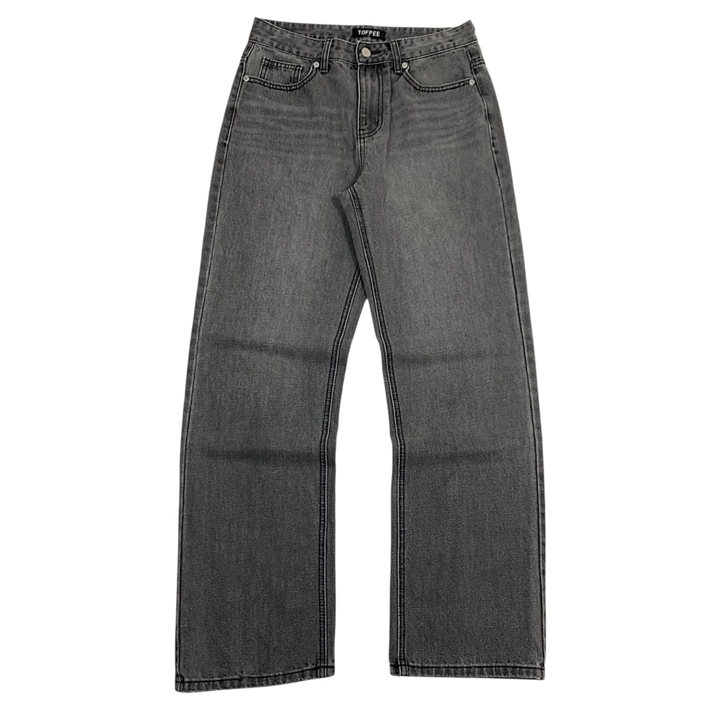 ~Longpants : Toffee greywash jeans Reguler fit