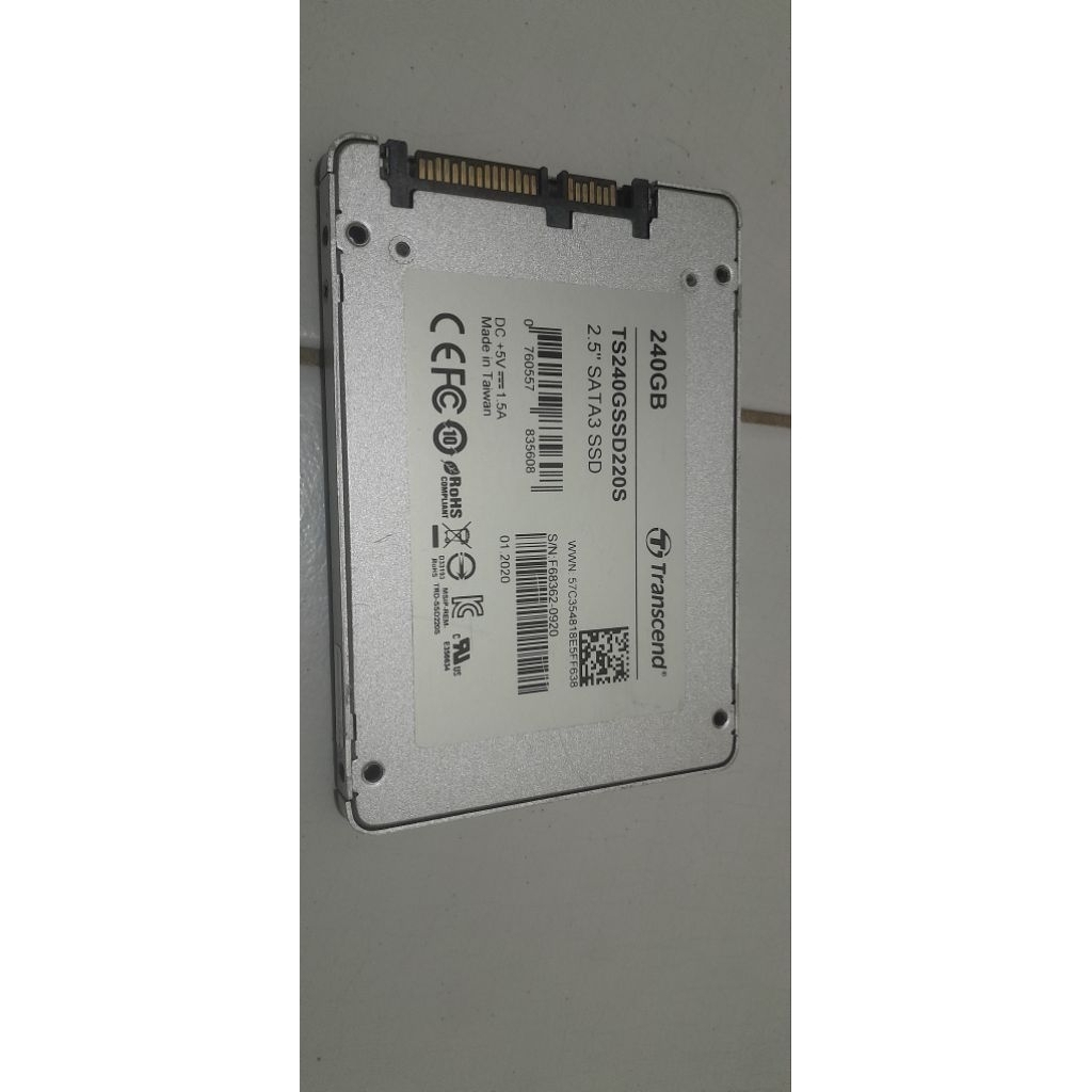 SSD Transcend Rusak terbaca namun tidak bisa di pakai