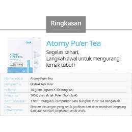 SALE Atomy Slim Body Puer Tea (30 Sc) Lancar Darah Hilang Lemak Korestrol