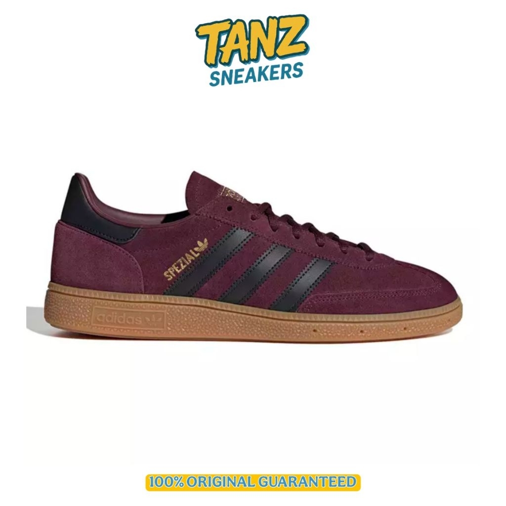 SEPATU CASUAL ADIDAS HANDBALL SPEZIAL MAROON BLACK JR3848 ORIGINAL RESMI