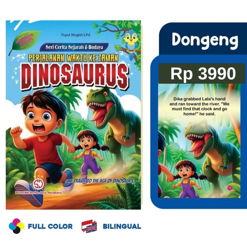 SJ SEJARAH & BUDAYA DINOSAURUS - Buku Cerita Anak Dongeng Perjalanan Waktu ke Zaman Dinosaurus