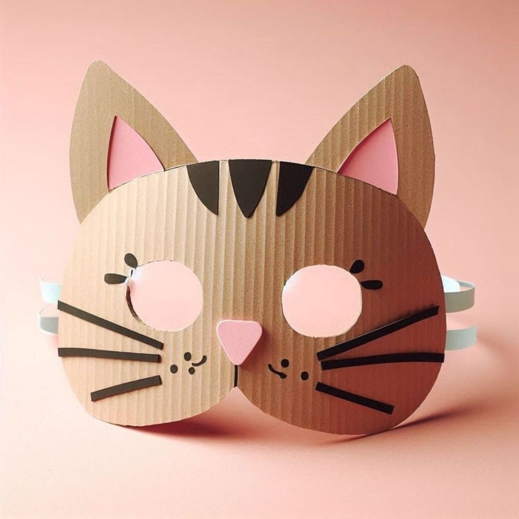 topeng kerajinan dari kardus