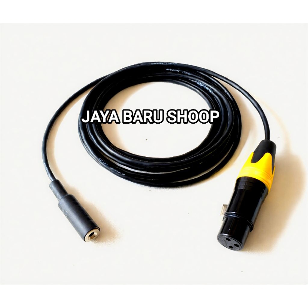 kabel extension aux 3,5 female to xlr female berkualitas