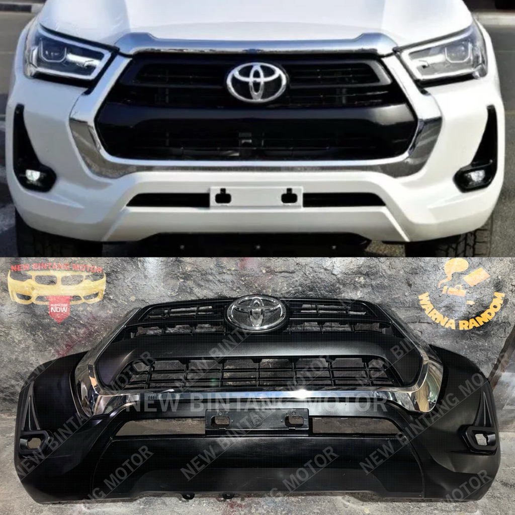 Bumper depan toyota hilux revo rocco facelift 2018 2022 original