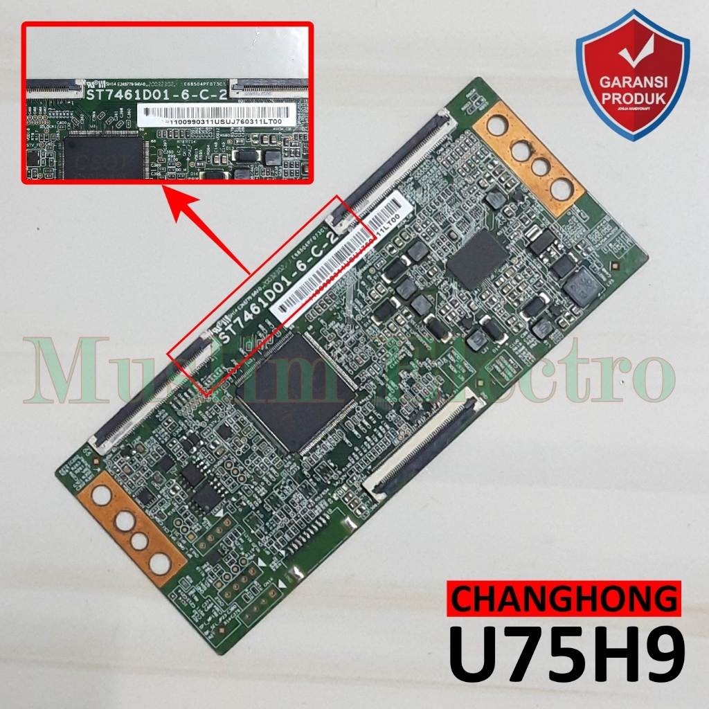Tcon LED TV Changhong U75H9 75H9 ST7461D01-6-C-2