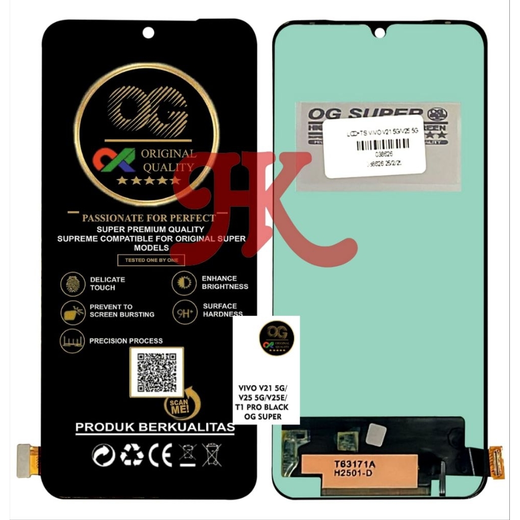 LCD VIVO V21 5G LCD TOUCHSCREEN VIVO V21 5G/V25 5G/V25E/T1 PRO LCD FULLSET ORIGINAL
