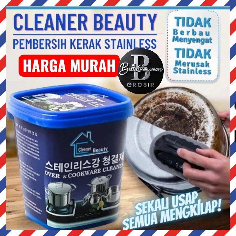 BELLA | CLEANER BEAUTY CREAM PEMBERSIH PANCI KARAT WAJAN COOKWARE CLEANER BEAUTY KARAT STAINLESS  OV