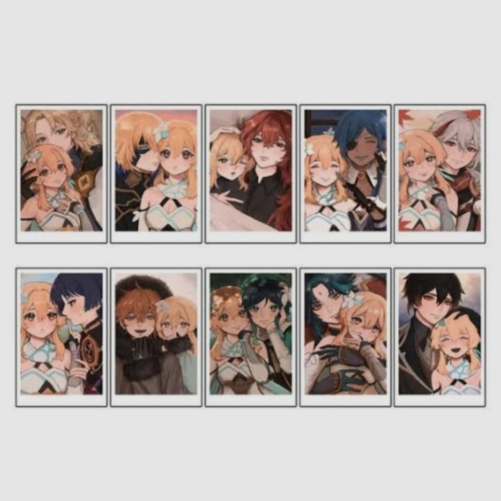 [FANMERCH] Genshin Impact Photocard Polaroid Kaeya Diluc Albedo Venti Dainsleif Childe Zhongli Xiao 