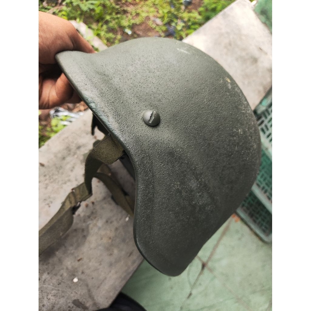 J-FORCES Helm PASGT Baja Tempur Bahan Kevlar Anti Peluru Level 3A IIIA Jatah TNI