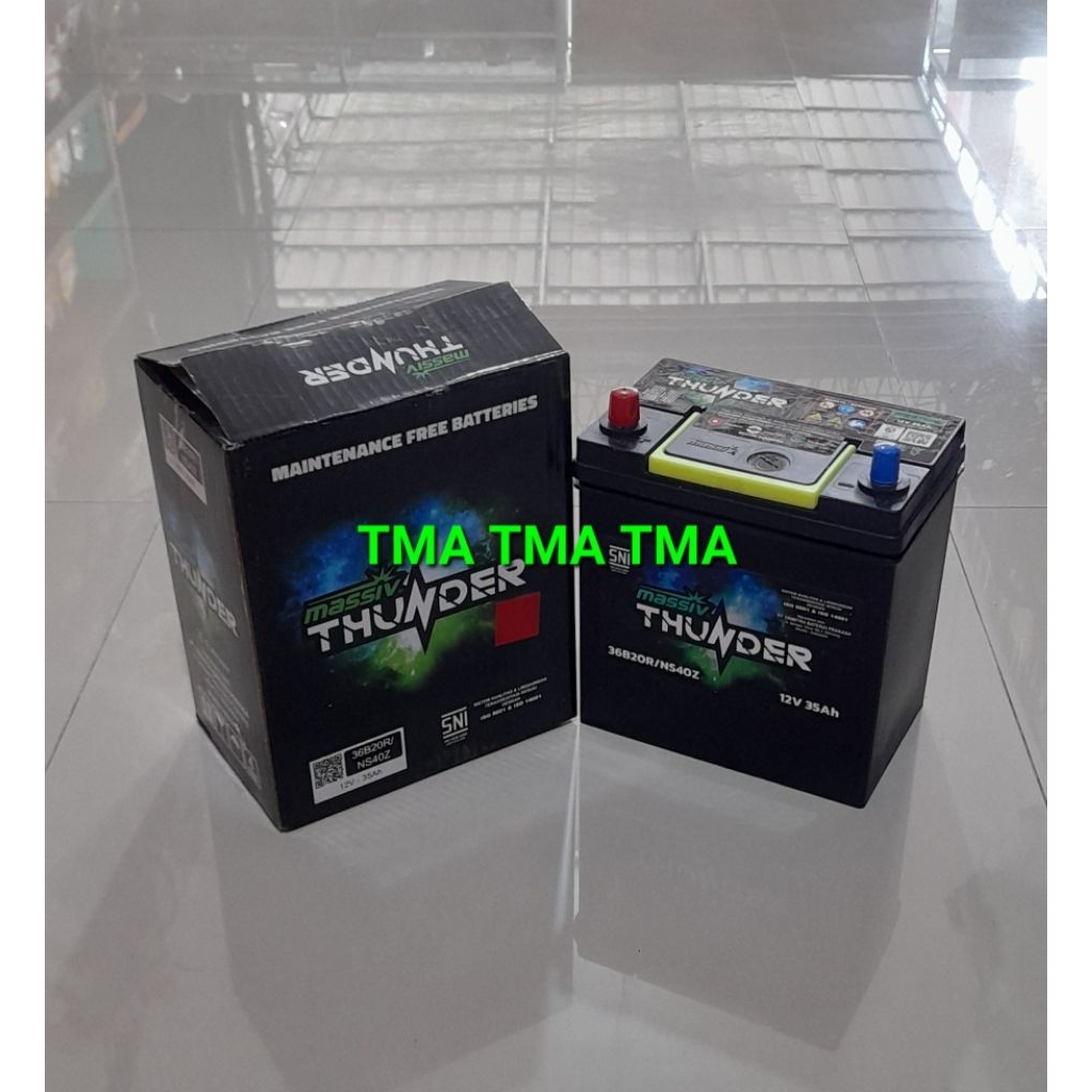 Aki Mobil NS40Z Kering Massiv Thunder