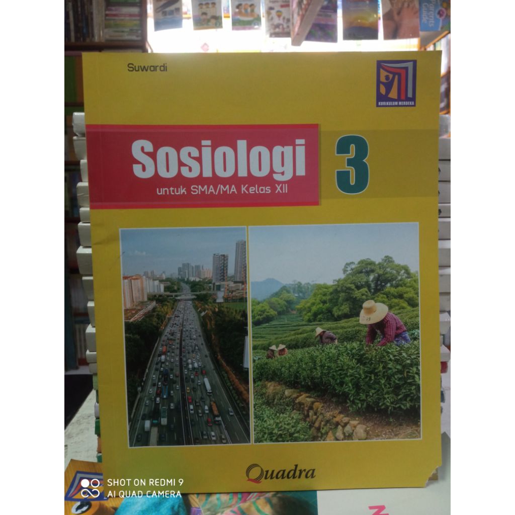 Buku sosiologi untuk SMA kelas 12 quadra original